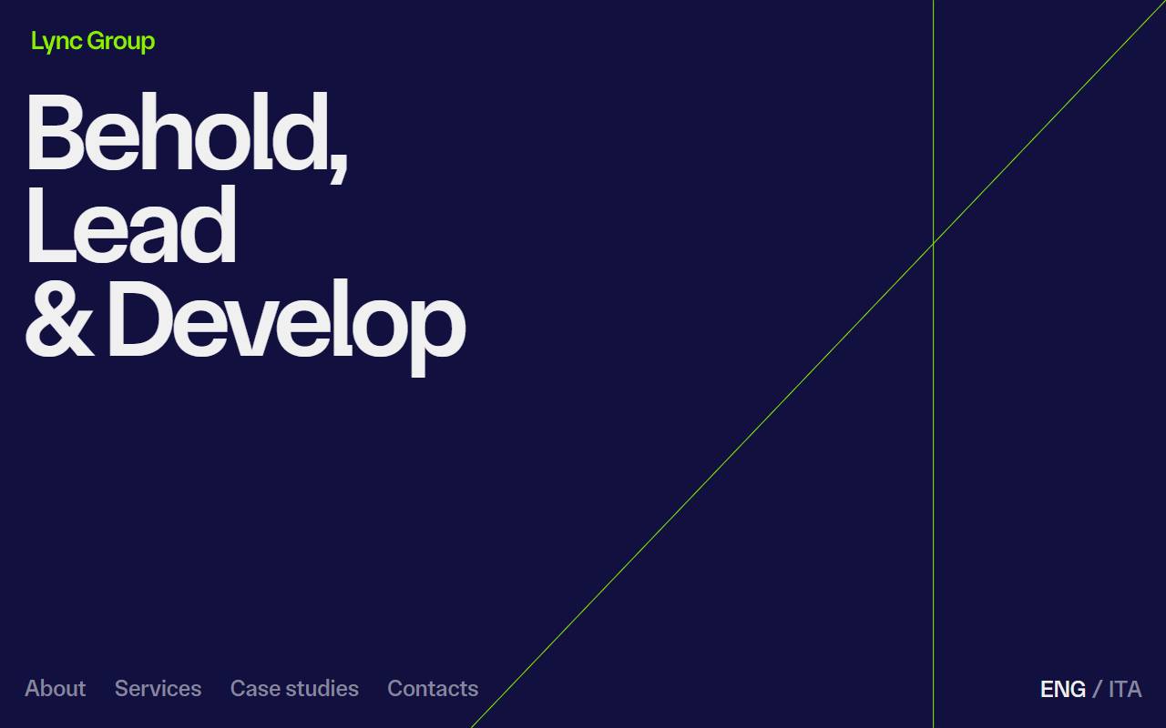 Anteprima del sito: Lync Group Sagl