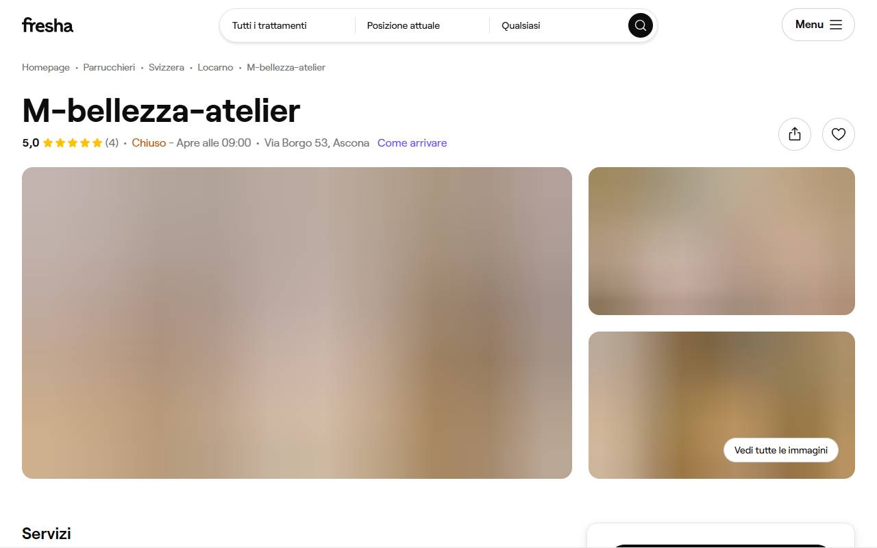 Anteprima del sito: M-Bellezza Sagl
