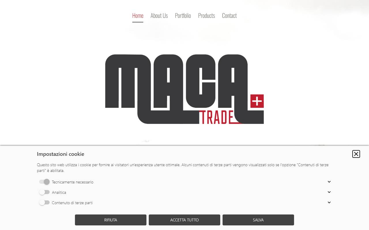 Anteprima del sito: MACA TRADE SA