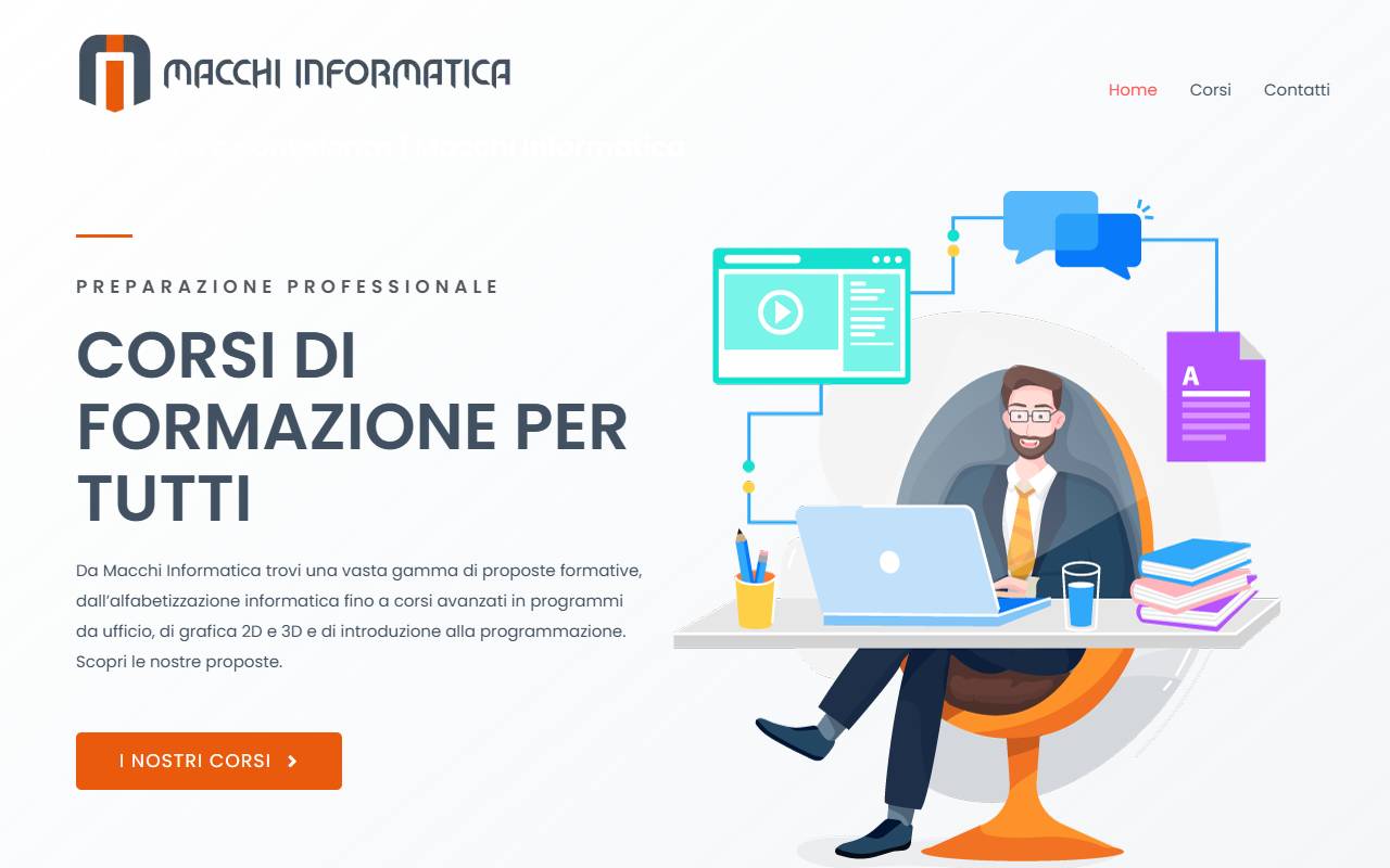 Anteprima del sito: Macchi Informatica