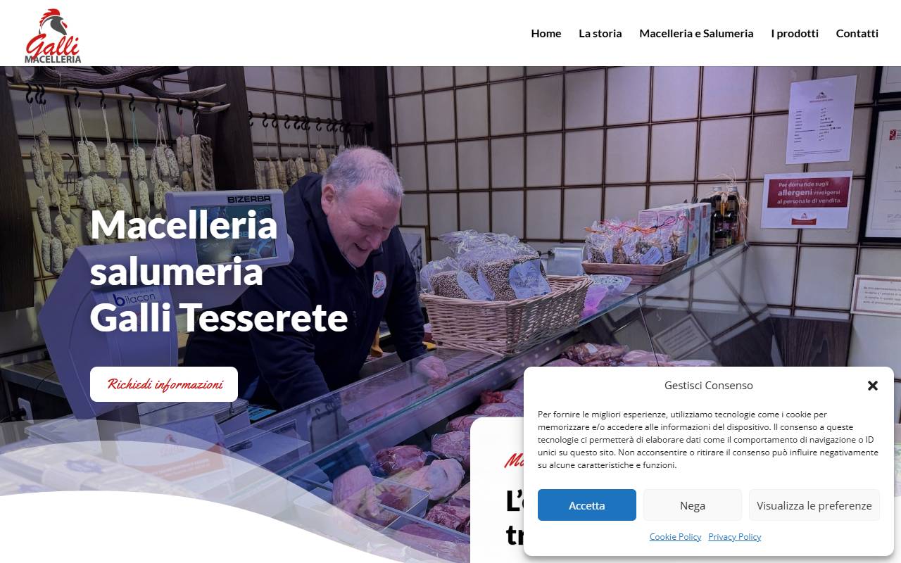 Anteprima del sito: Macelleria Fabrizio Galli
