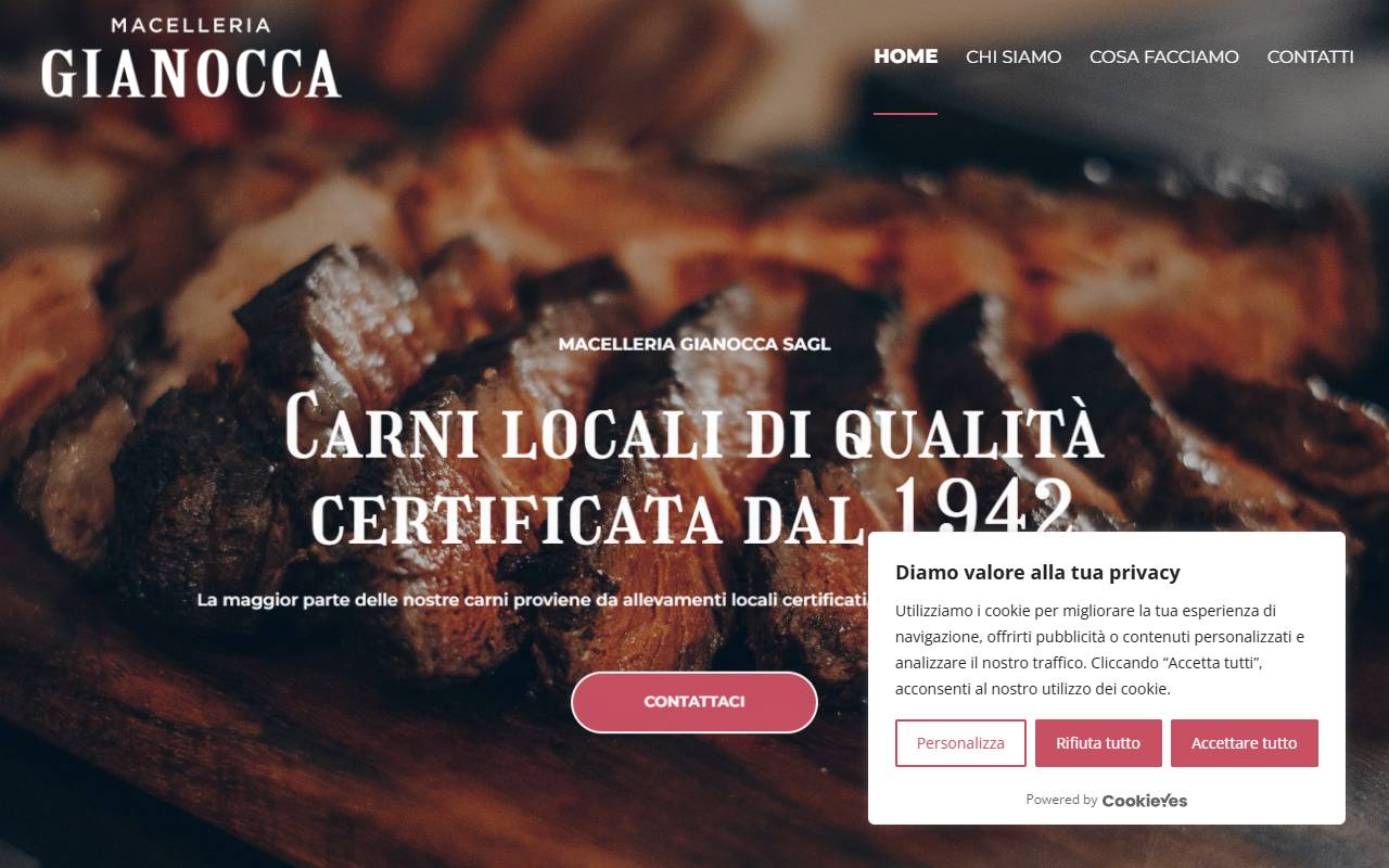 Anteprima del sito: GIANOCCA Sagl