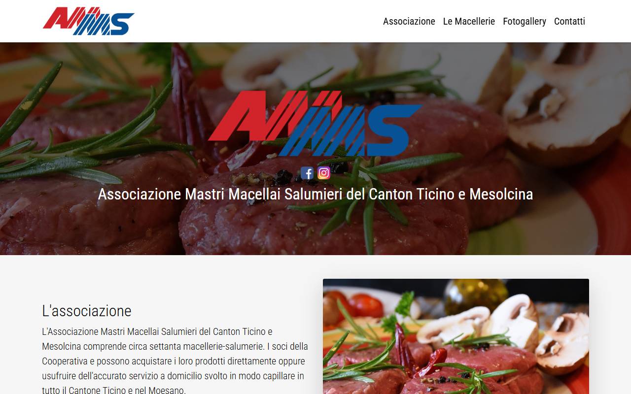 Anteprima del sito: Società Mastri Macellai e Salumieri società cooperativa
