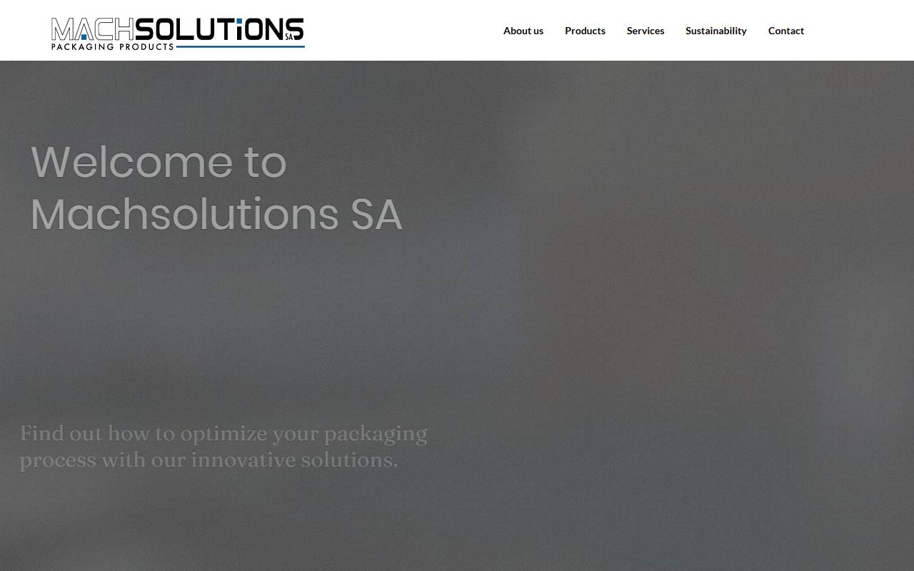 Anteprima del sito: Machsolutions SA