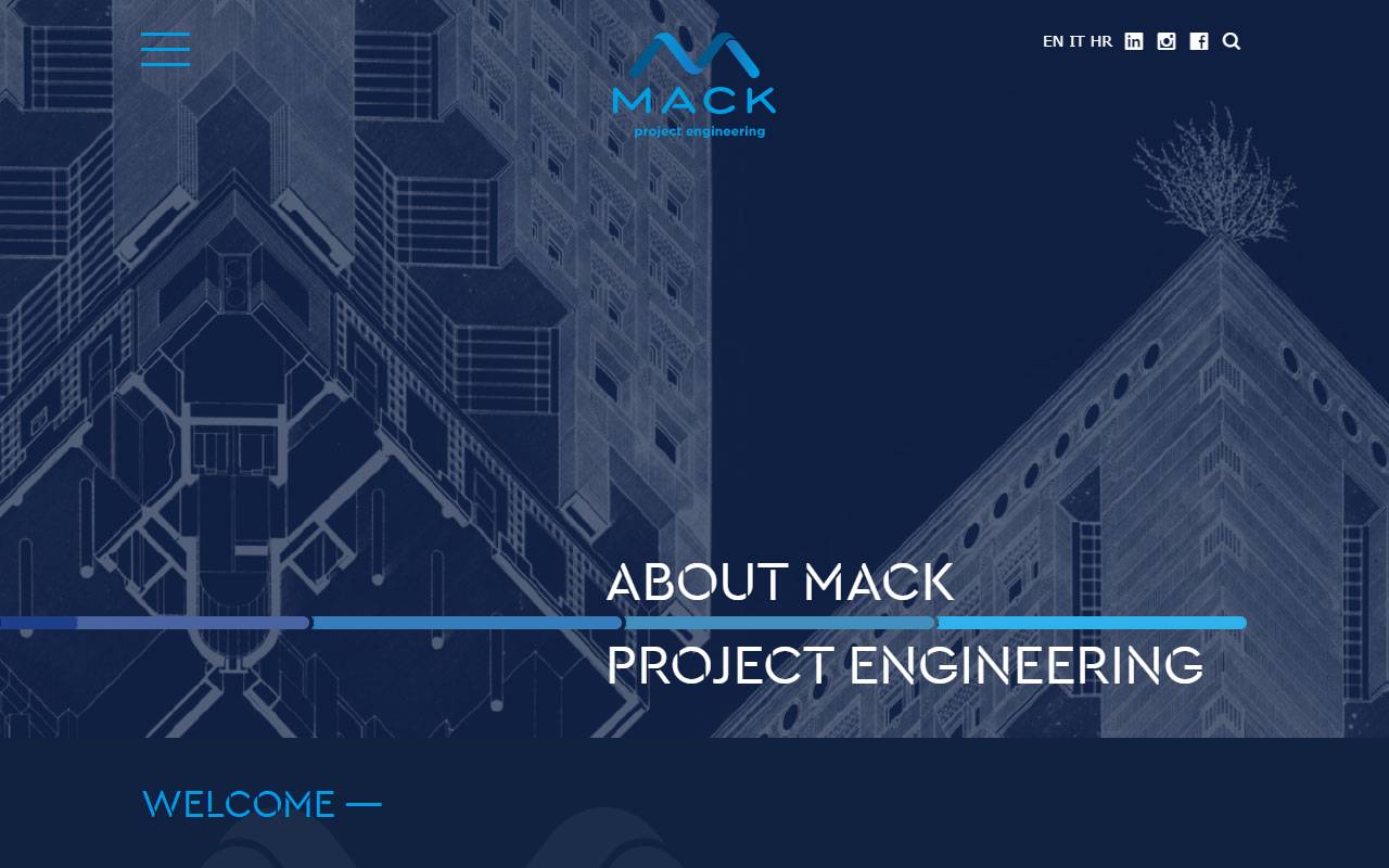Anteprima del sito: MACK PROJECT ENGINEERING Sagl