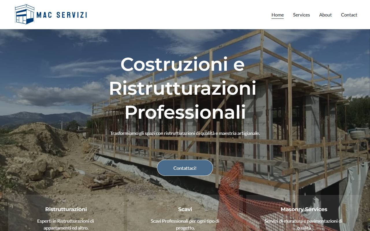 Anteprima del sito: MAC servizi Sagl