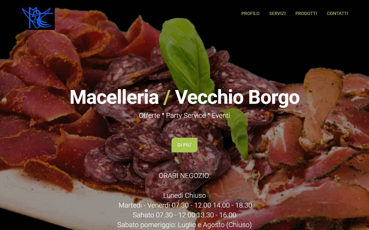 Anteprima del sito: Macelleria Vecchio Borgo Sagl