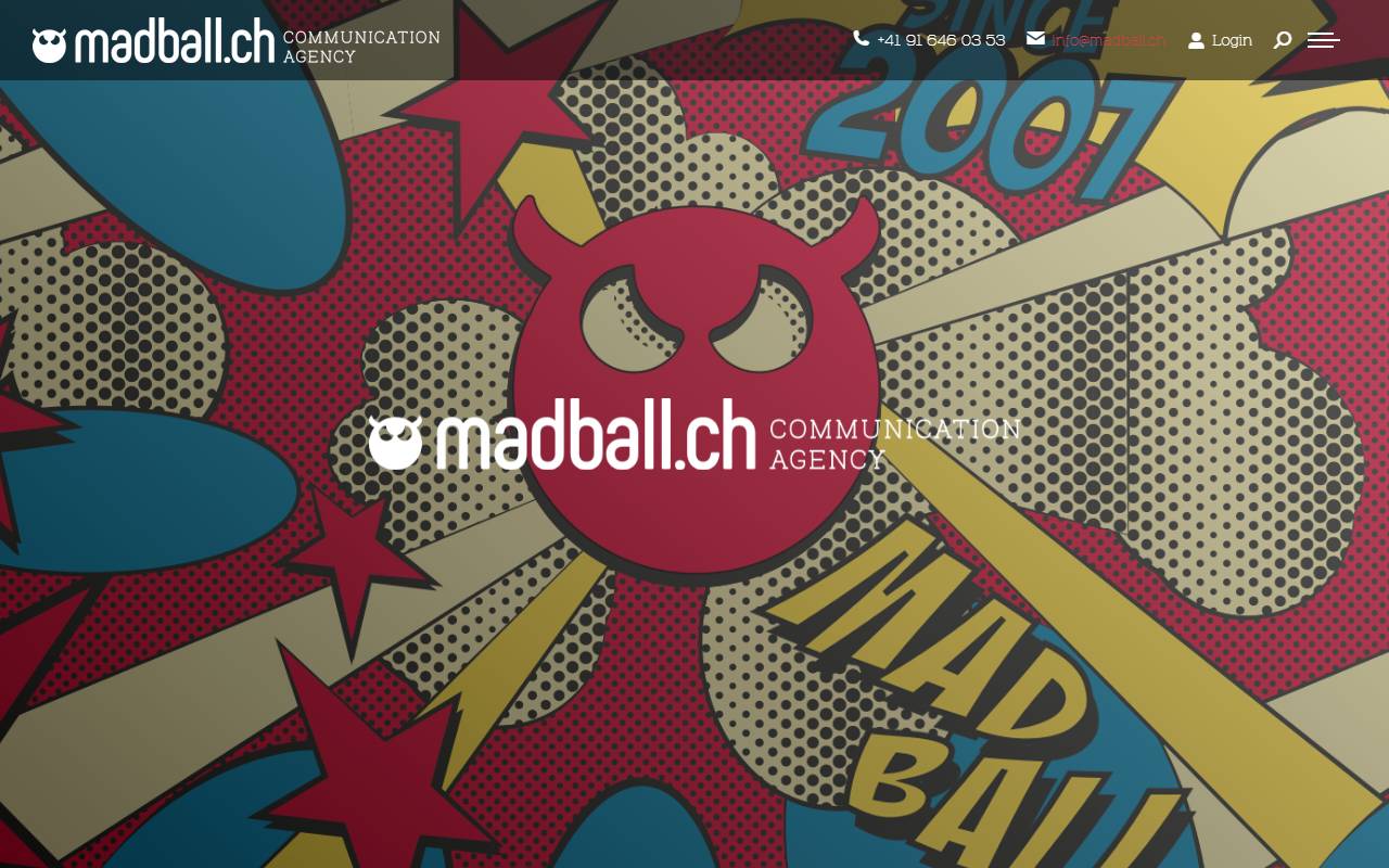 Anteprima del sito: MadBall.ch Sagl