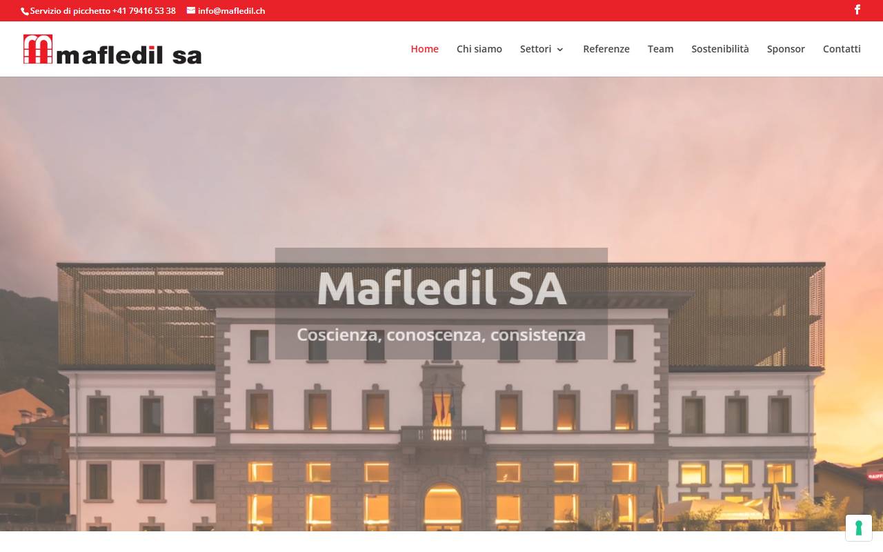 Anteprima del sito: MAFLEDIL SA