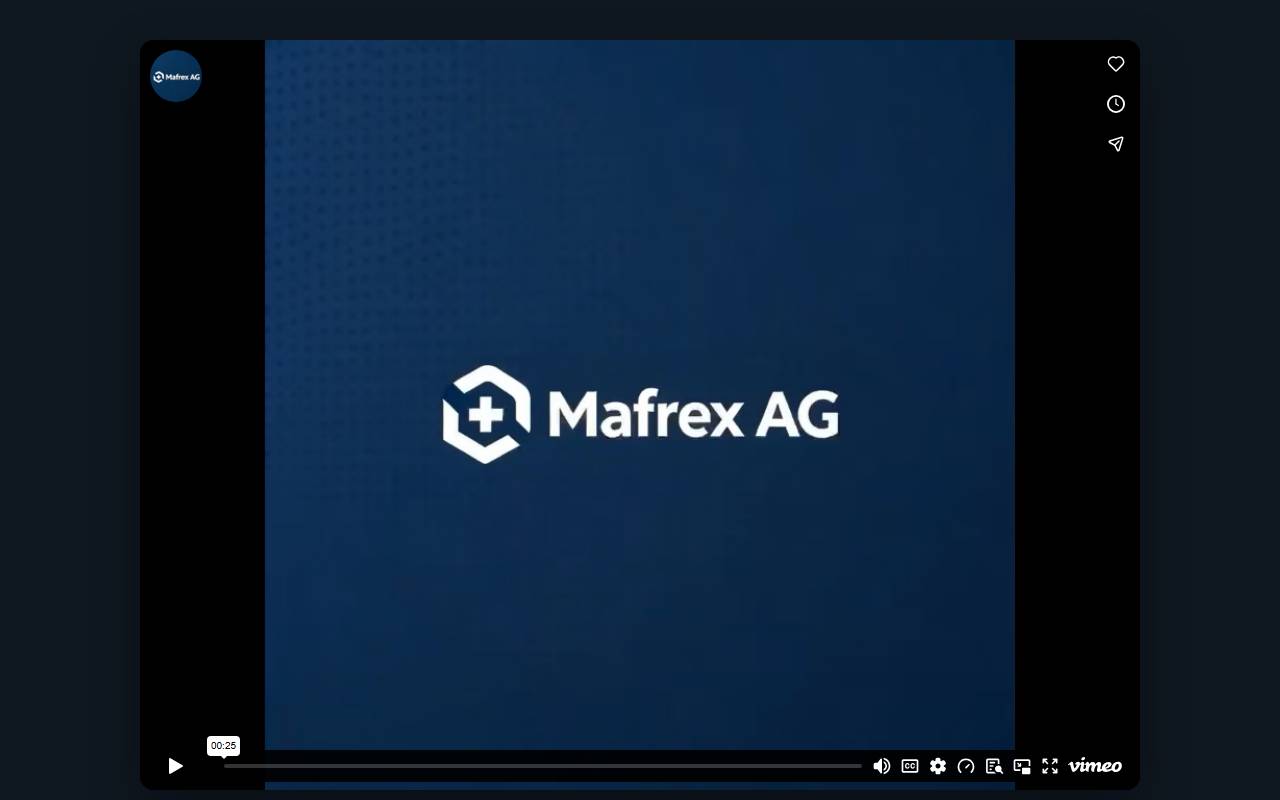 Anteprima del sito: MAFREX AG