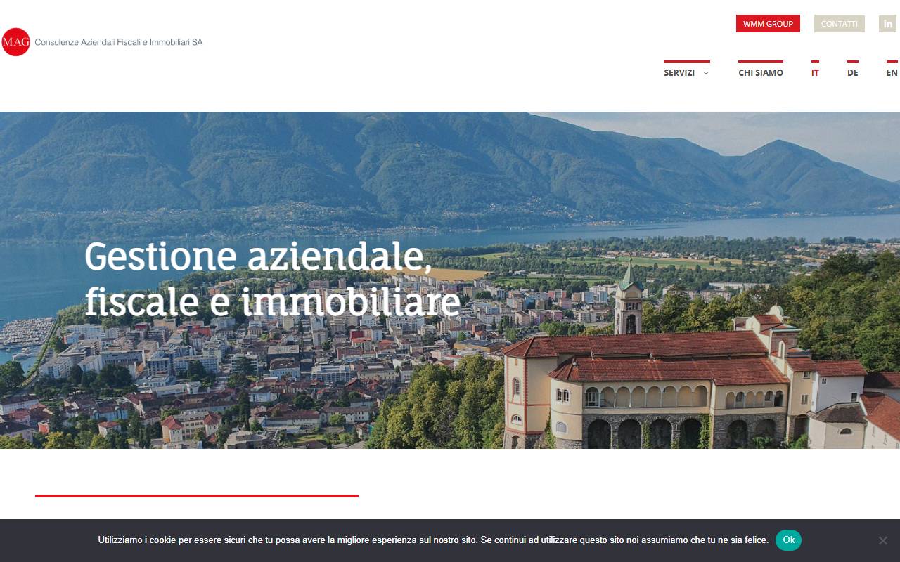 Anteprima del sito: MAG CONSULENZE AZIENDALI FISCALI E IMMOBILIARI SA