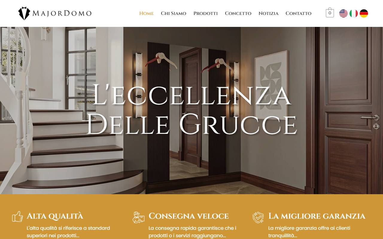 Anteprima del sito: MajorDomo di Milazzo