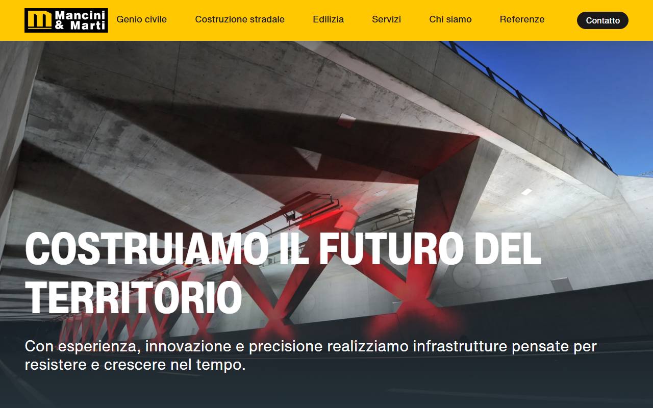 Anteprima del sito: Mancini & Marti SA