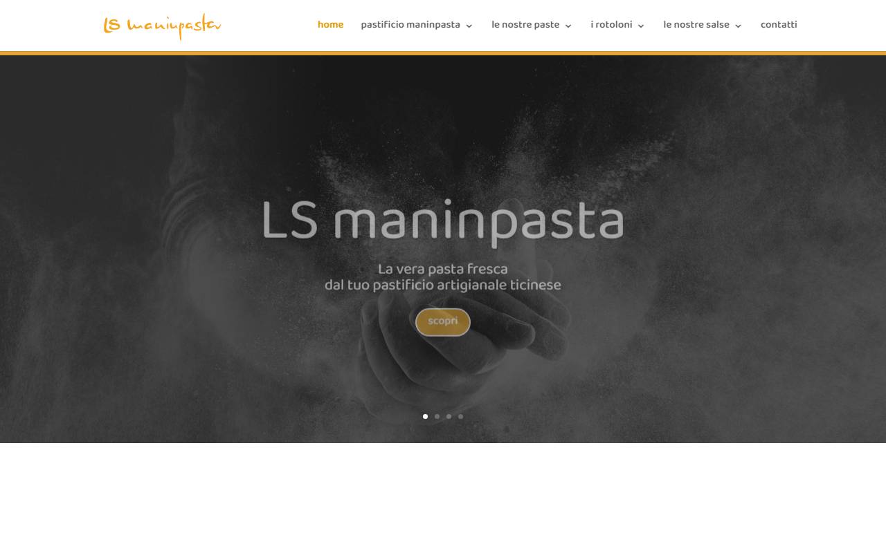 Anteprima del sito: LS maninpasta Sagl