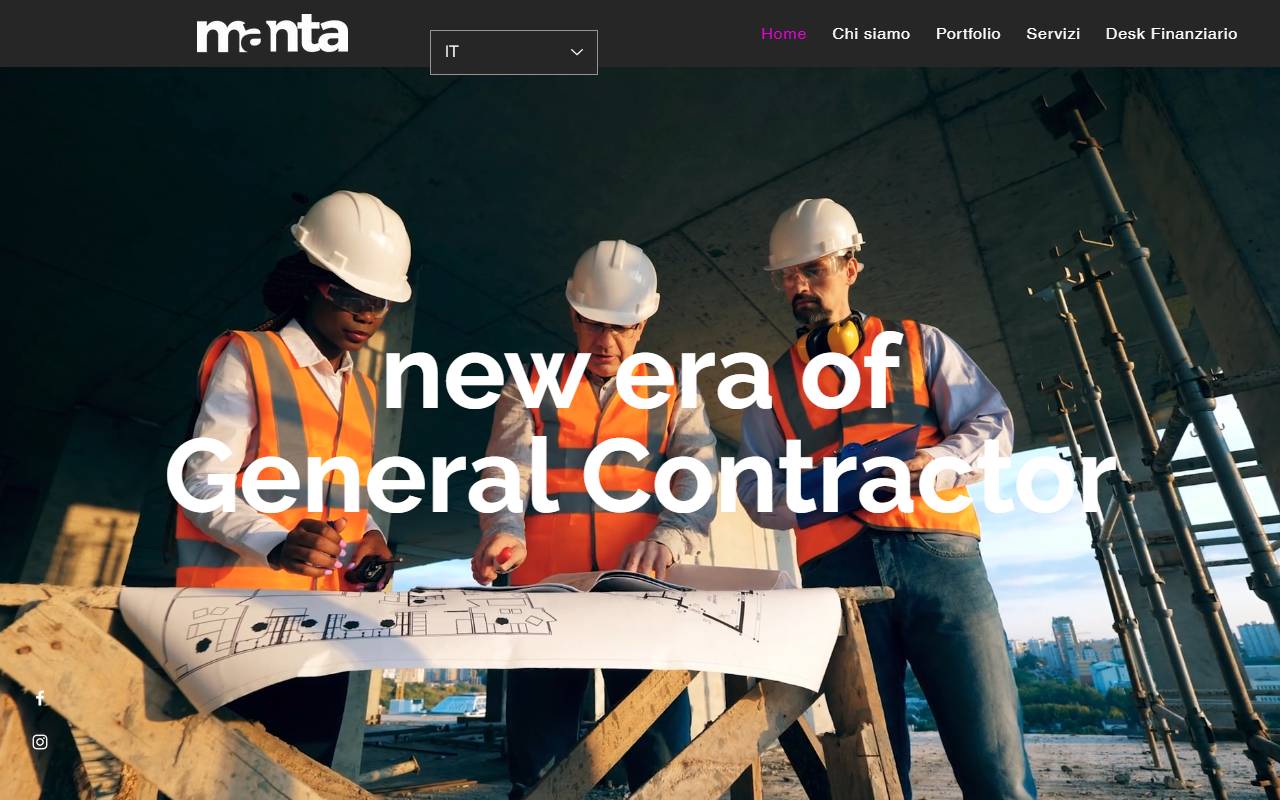 Anteprima del sito: Manta Corporation SA