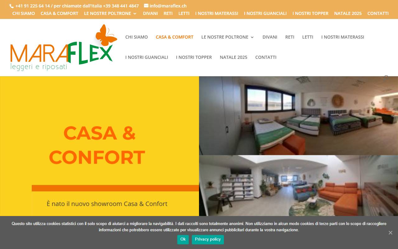 Anteprima del sito: Maraflex Sagl