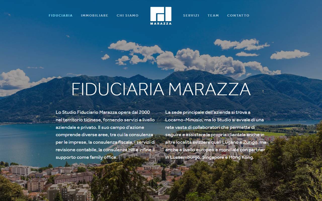 Anteprima del sito: Studio Fiduciario Marazza Sagl