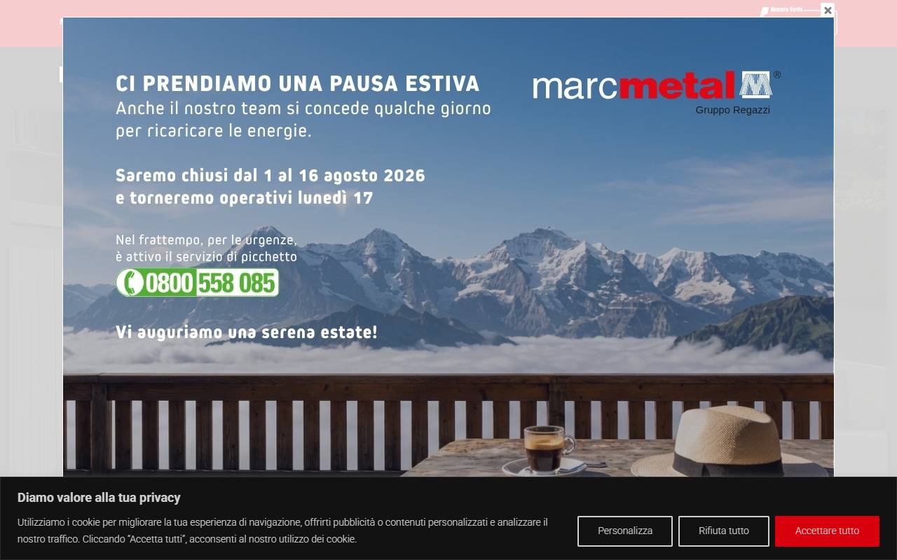 Anteprima del sito: Marcmetal SA