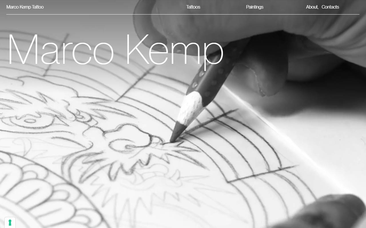 Anteprima del sito: MARCO KEMP TATTOO di Marco Campisano