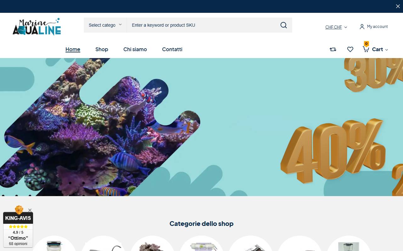 Anteprima del sito: MARINEAQUALINE DI A. DAMIANO