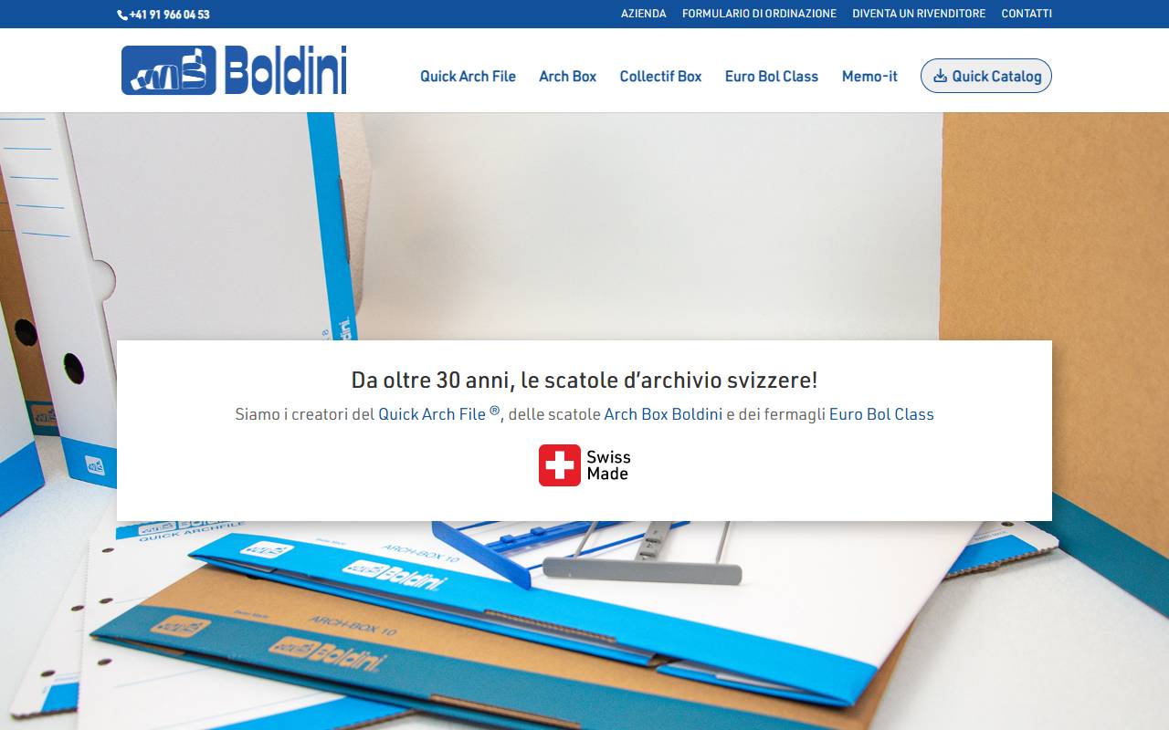Anteprima del sito: Mario Boldini SA