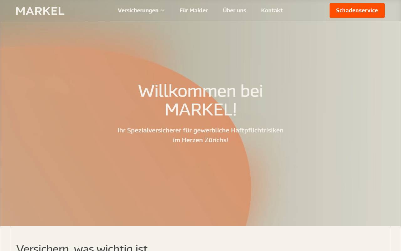 Anteprima del sito: Markel di Schera Carlo