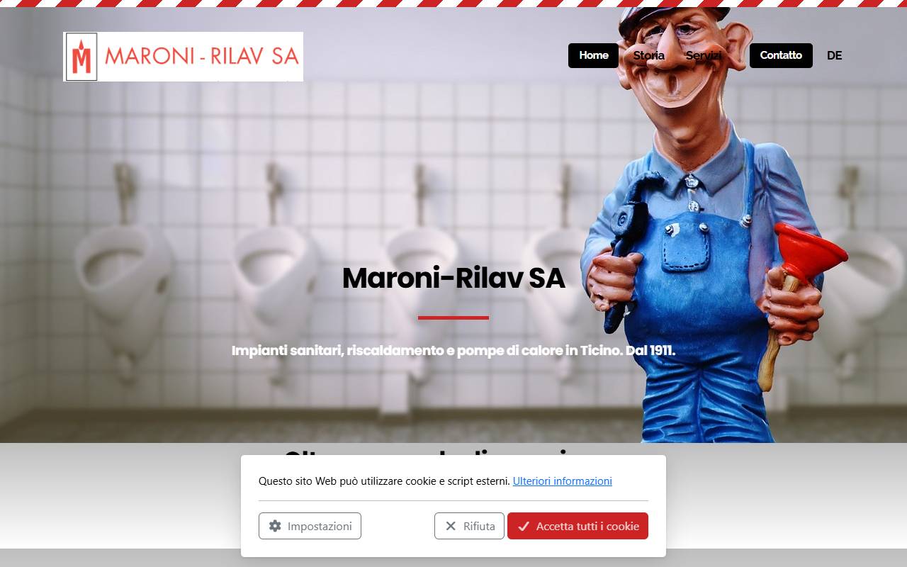 Anteprima del sito: Maroni-Rilav SA