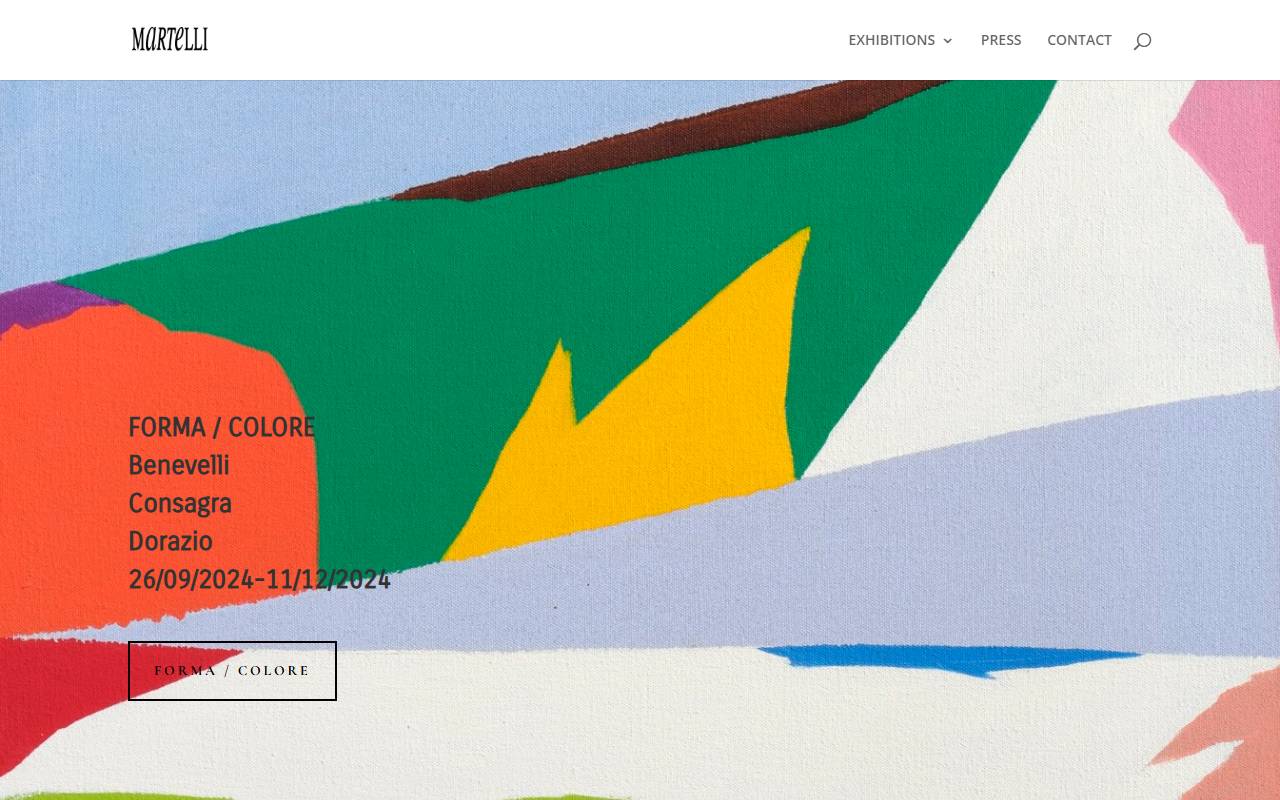 Anteprima del sito: Martelli Fine Art Sagl