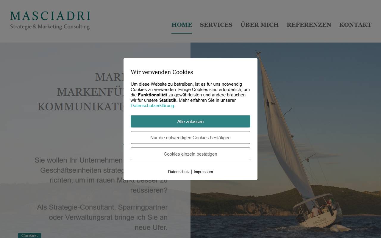 Anteprima del sito: MASCIADRI ADVISORS