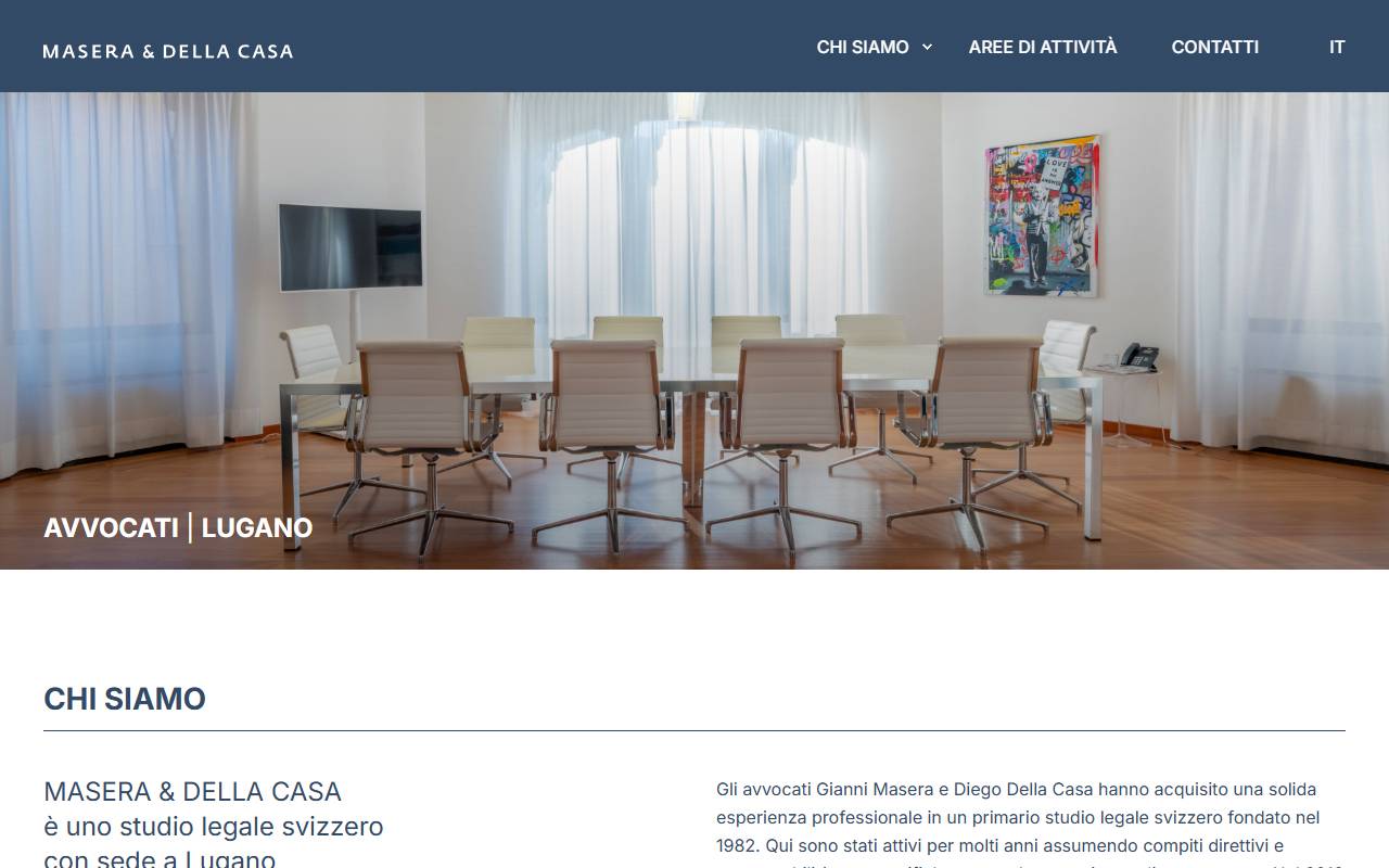 Anteprima del sito: MASERA & DELLA CASA SA