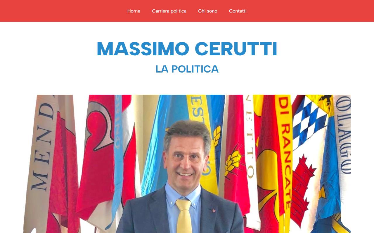 Anteprima del sito: Massimo Cerutti SA