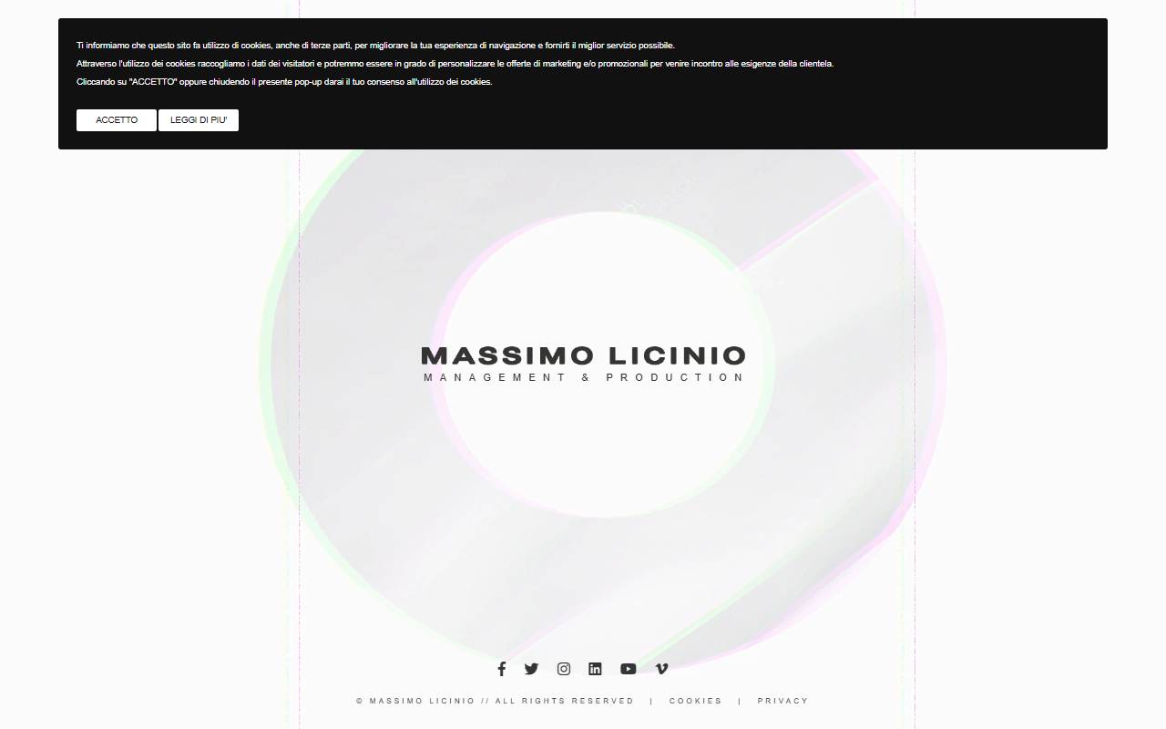 Anteprima del sito: Licinio Production SAGL