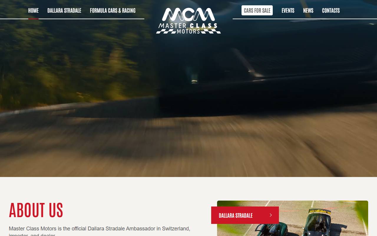 Anteprima del sito: Master Class Motors SA