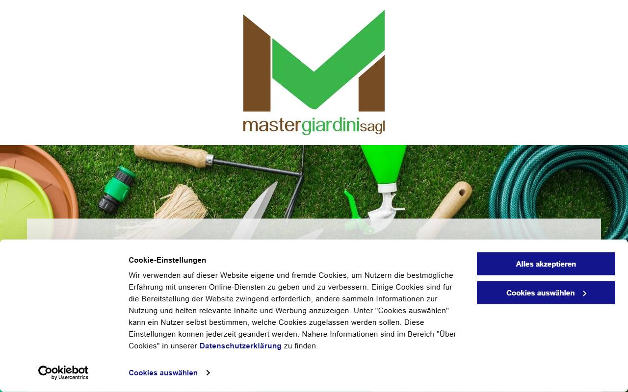 Anteprima del sito: Master Giardini Sagl