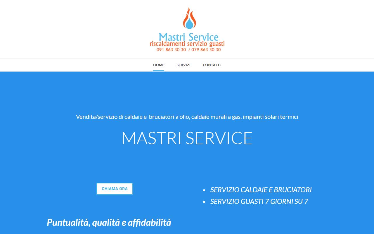 Anteprima del sito: Mastri Service Sagl