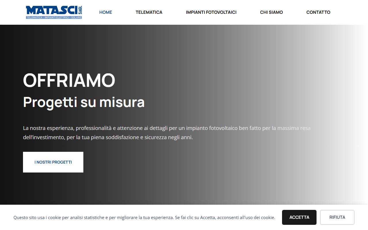 Anteprima del sito: Matasci Sagl