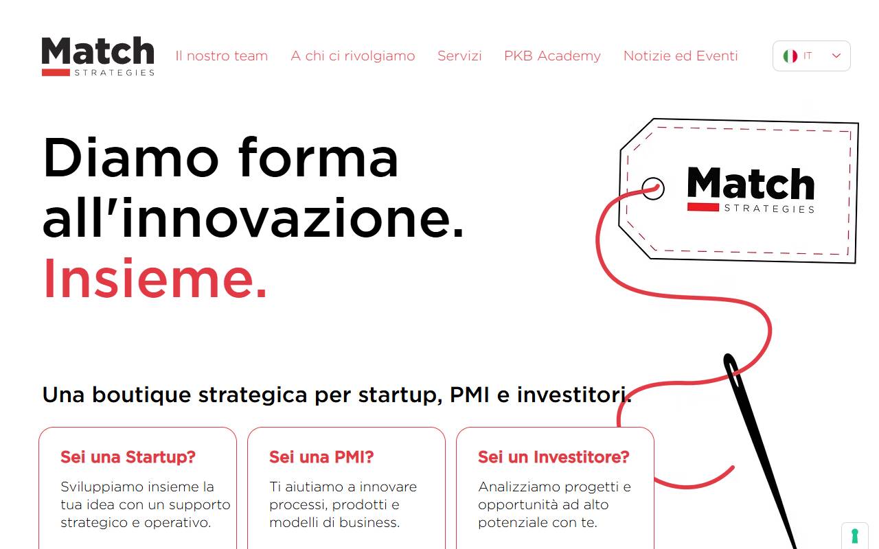 Anteprima del sito: Match Strategies Sagl