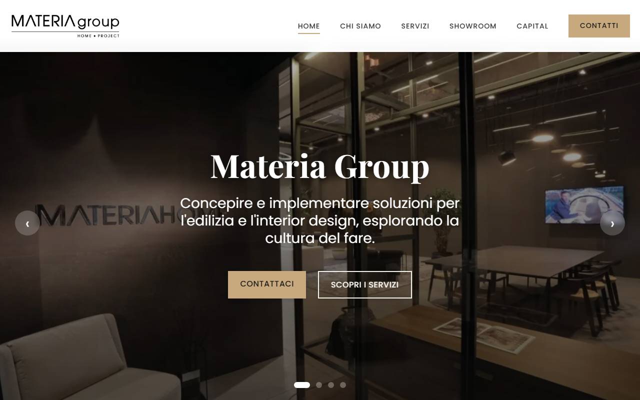 Anteprima del sito: MATERIA HOME SA