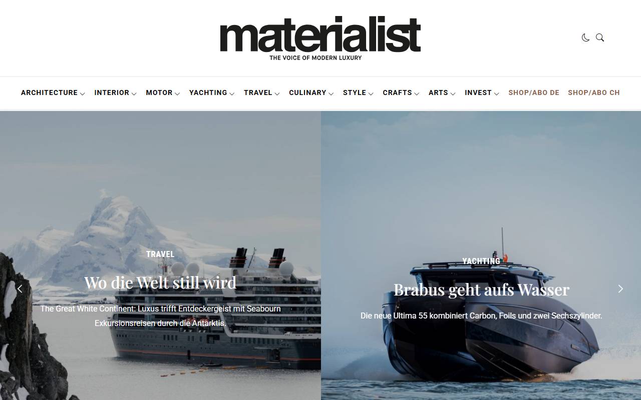 Anteprima del sito: Materialist Media Switzerland Sagl