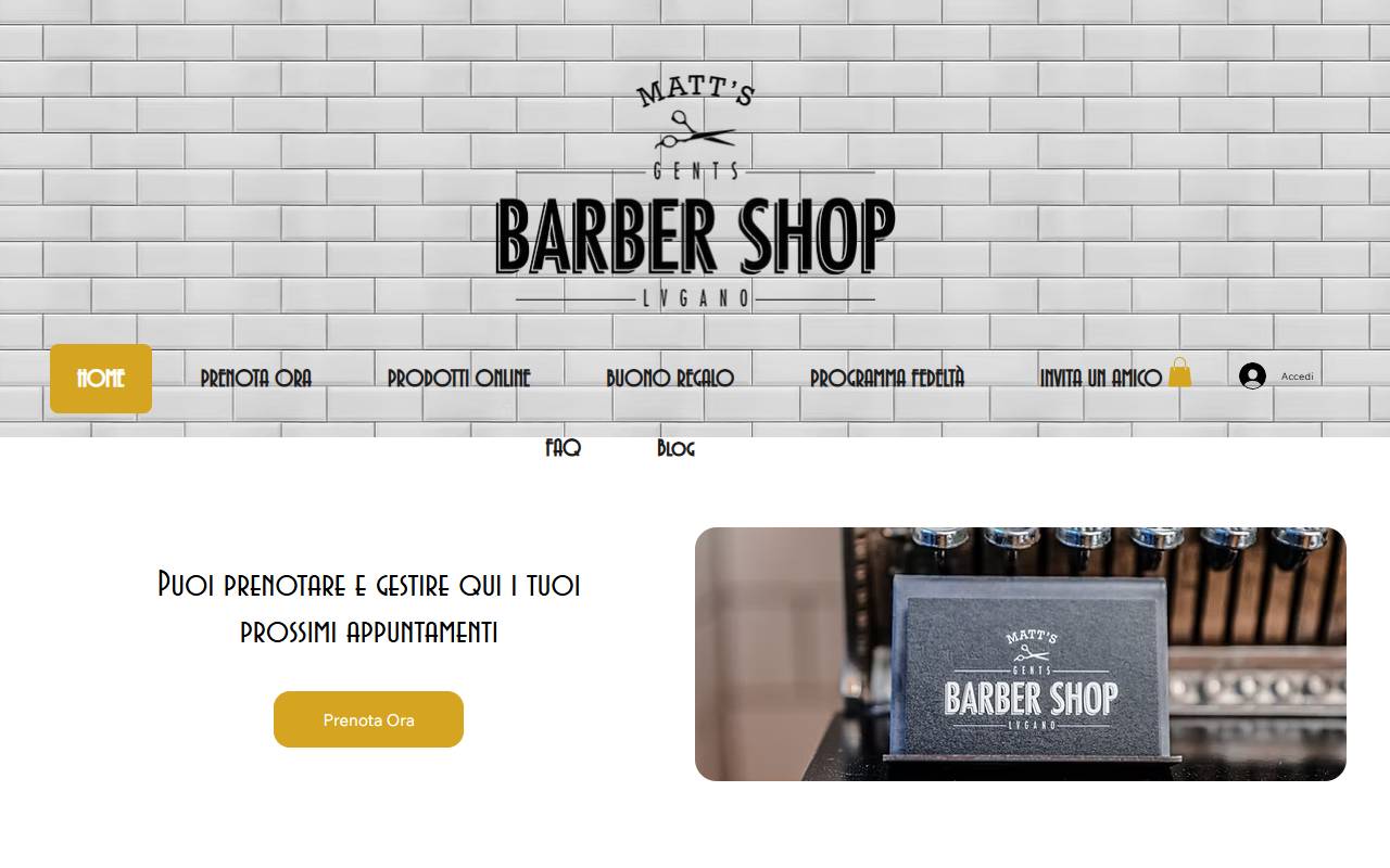 Anteprima del sito: Matt's Barbershop di Schuppli Matteo