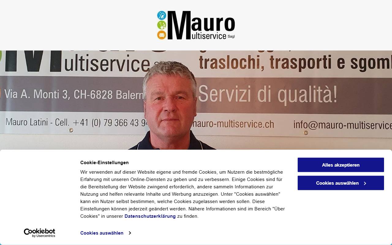 Anteprima del sito: MAURO MULTISERVICE SAGL