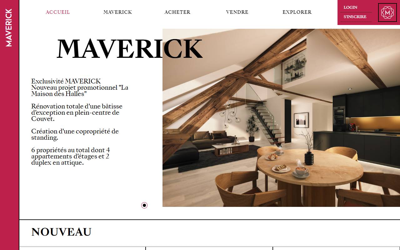 Anteprima del sito: Maverick di P. Venti