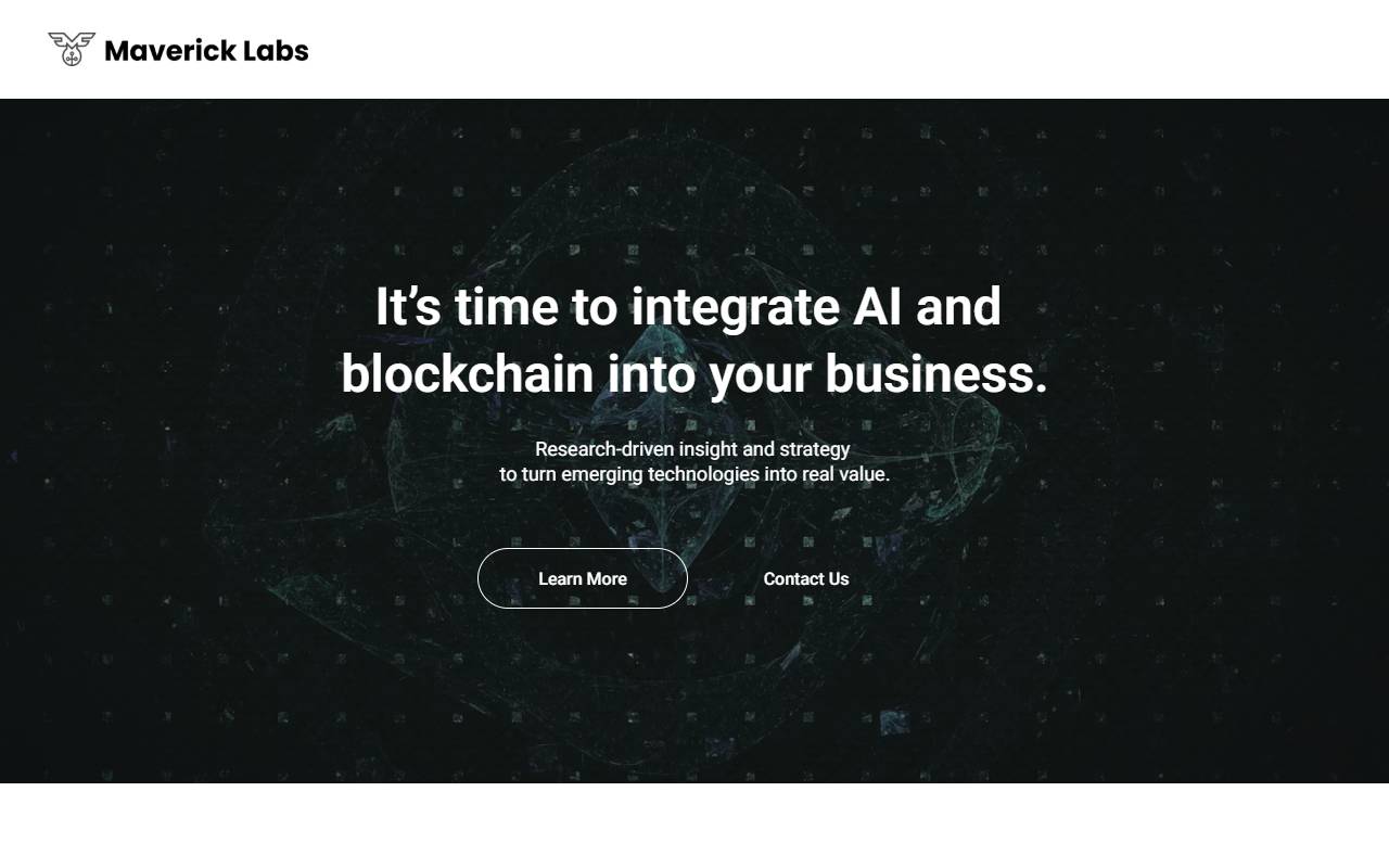 Anteprima del sito: Maverick Labs Sagl