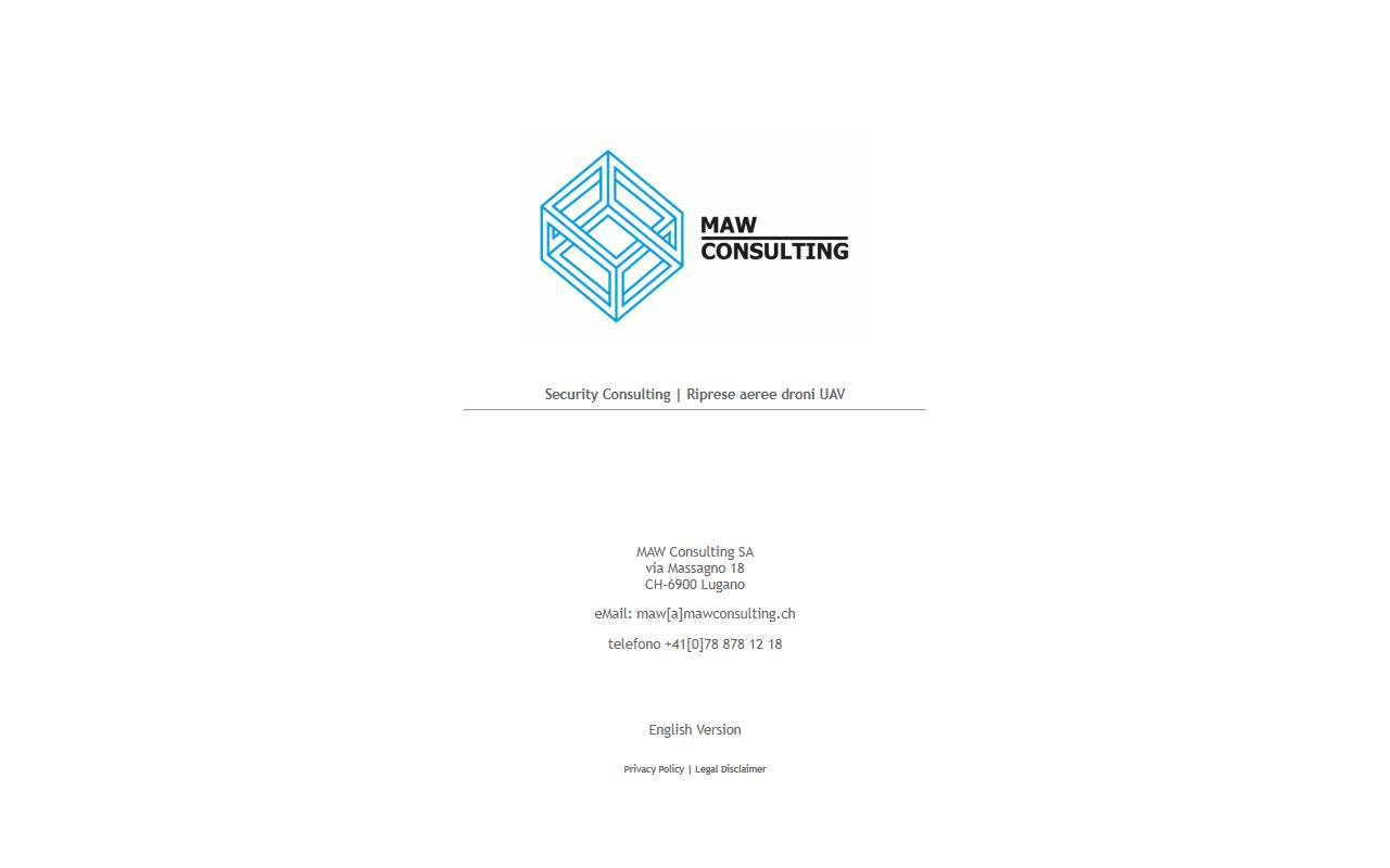 Anteprima del sito: MAW Consulting SA