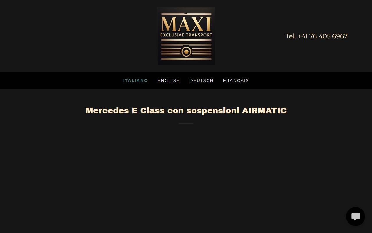 Anteprima del sito: Maxi Exclusive Transport Di Massimiliano Di Prima