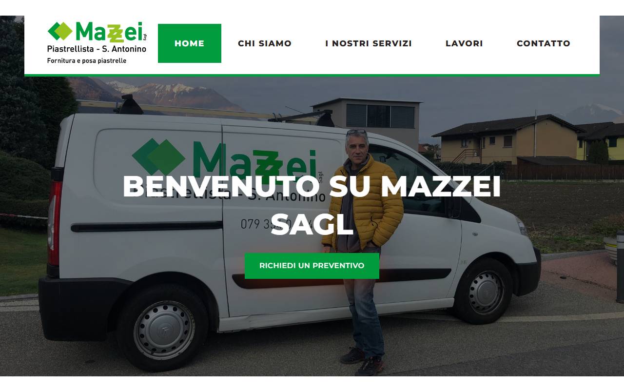 Anteprima del sito: Mazzei Piastrellista Sagl