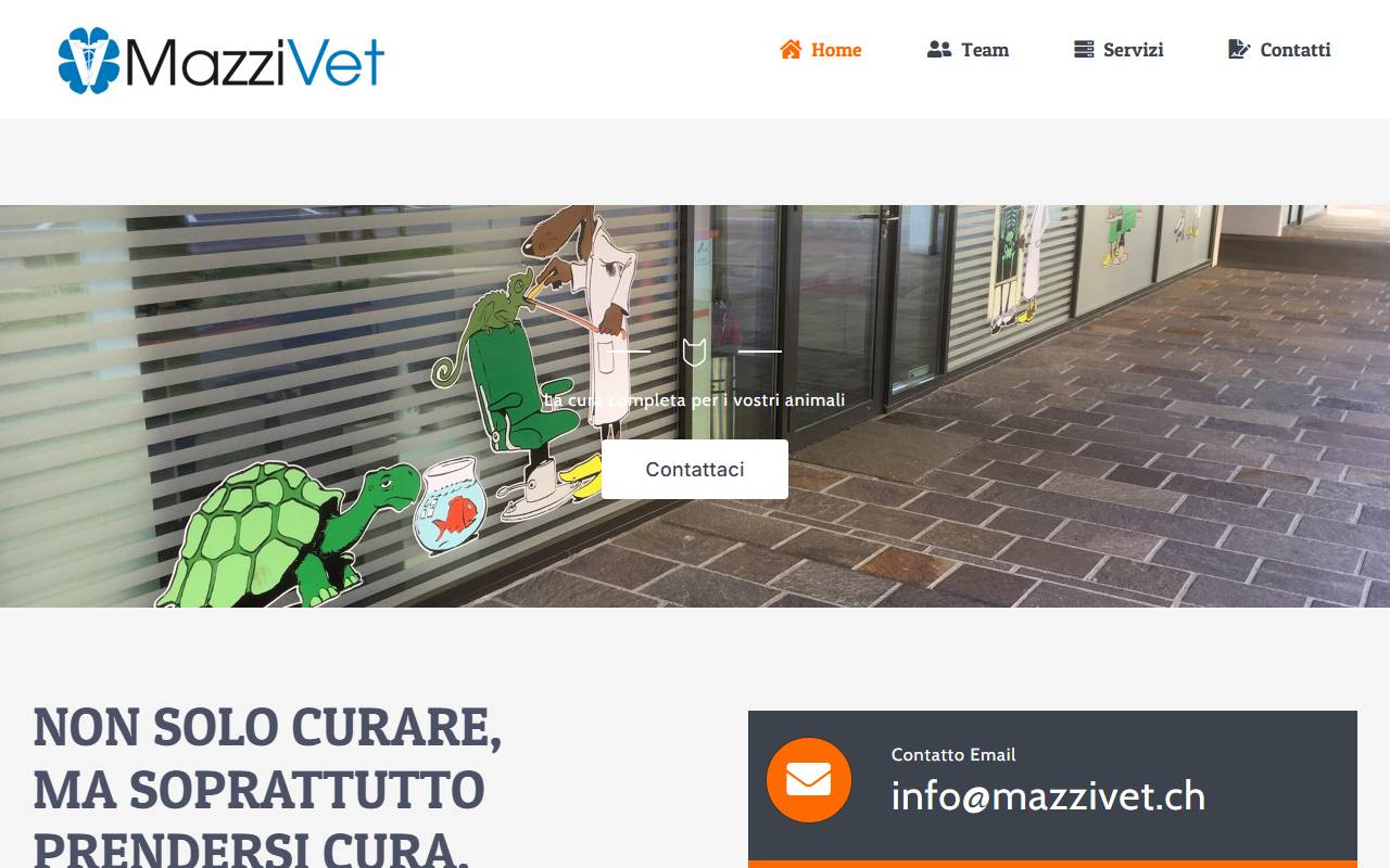 Anteprima del sito: Centro veterinario Mazzi Michele Sagl
