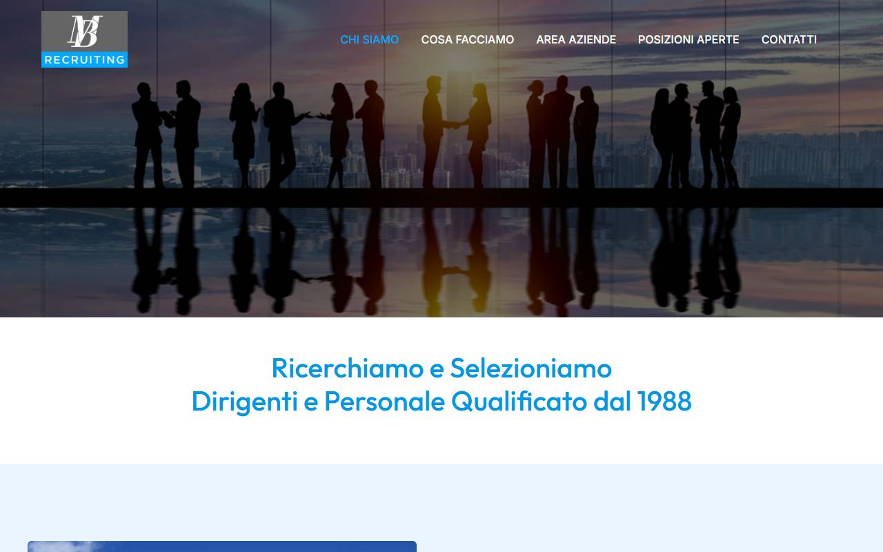 Anteprima del sito: MB Recruiting SA