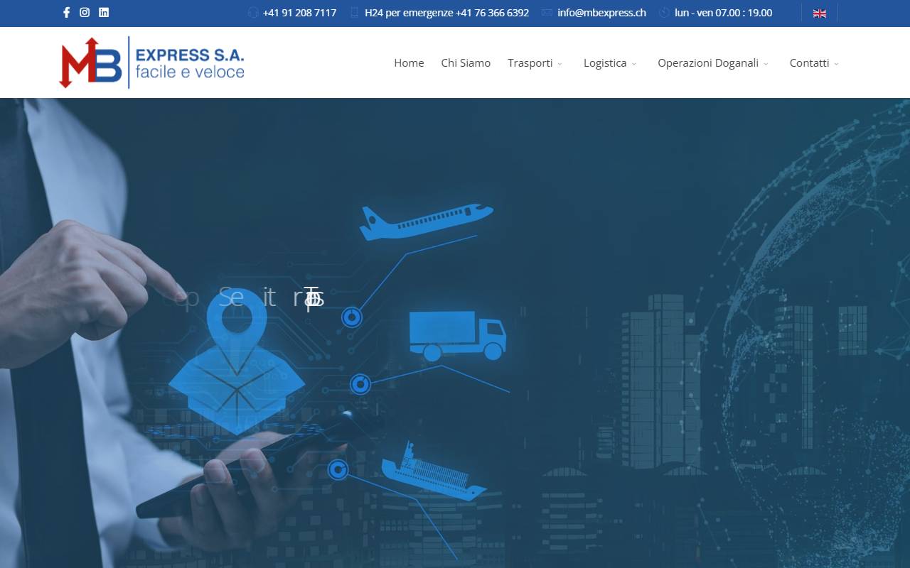 Anteprima del sito: MB Express SA