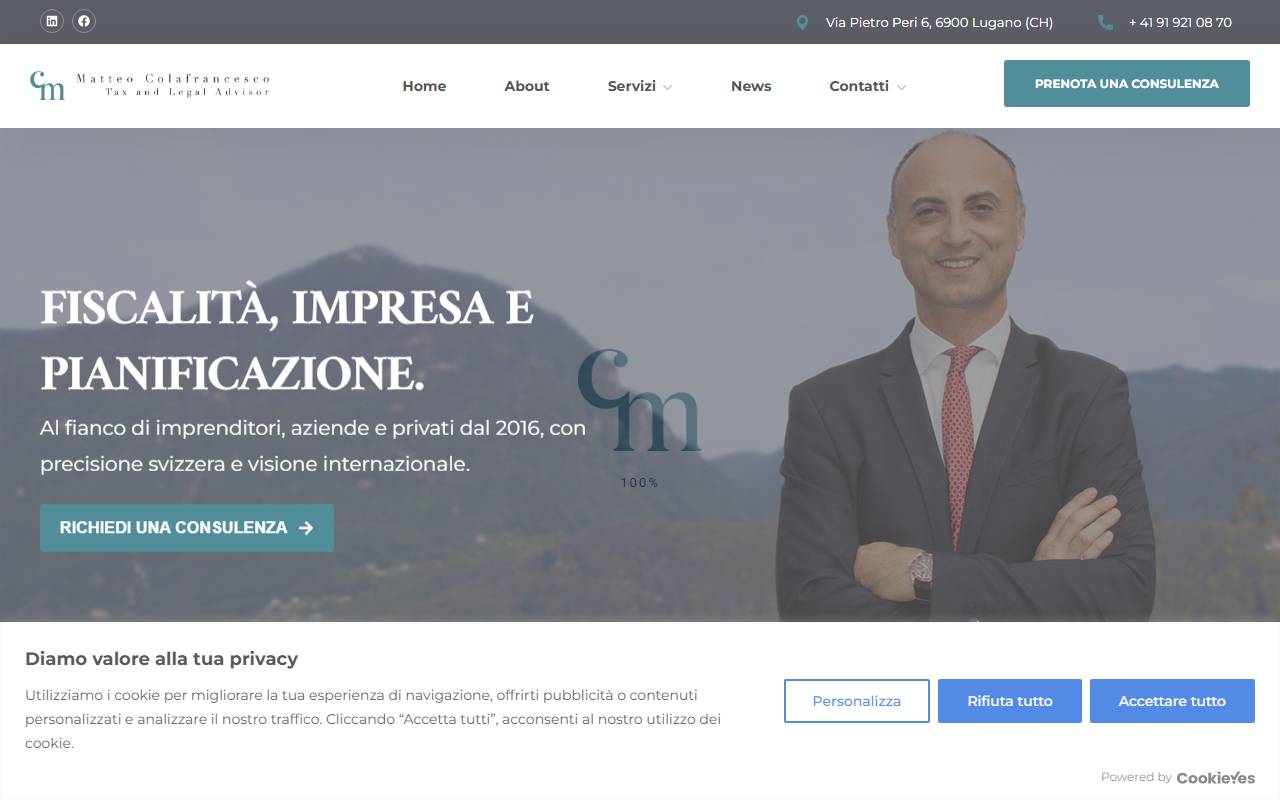 Anteprima del sito: MATTEO COLAFRANCESCO TAX & LEGAL ADVISOR